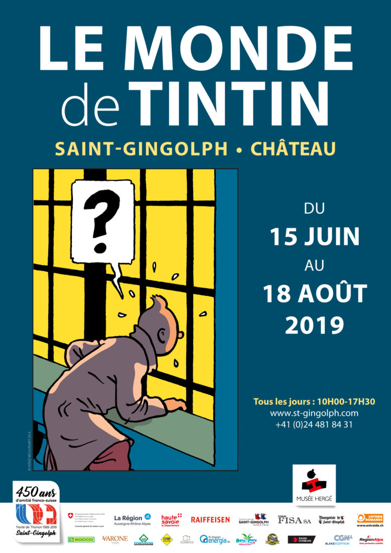 Affiche le monde de Tintin -saint-gingolph château