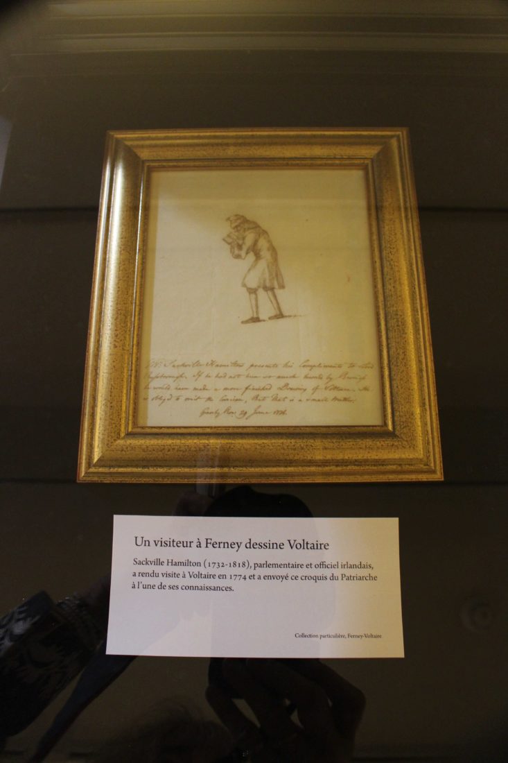 Voltaire chez lui Un visiteur dessine Voltaire Voltaire chez lui Un visiteur dessine Voltaire
