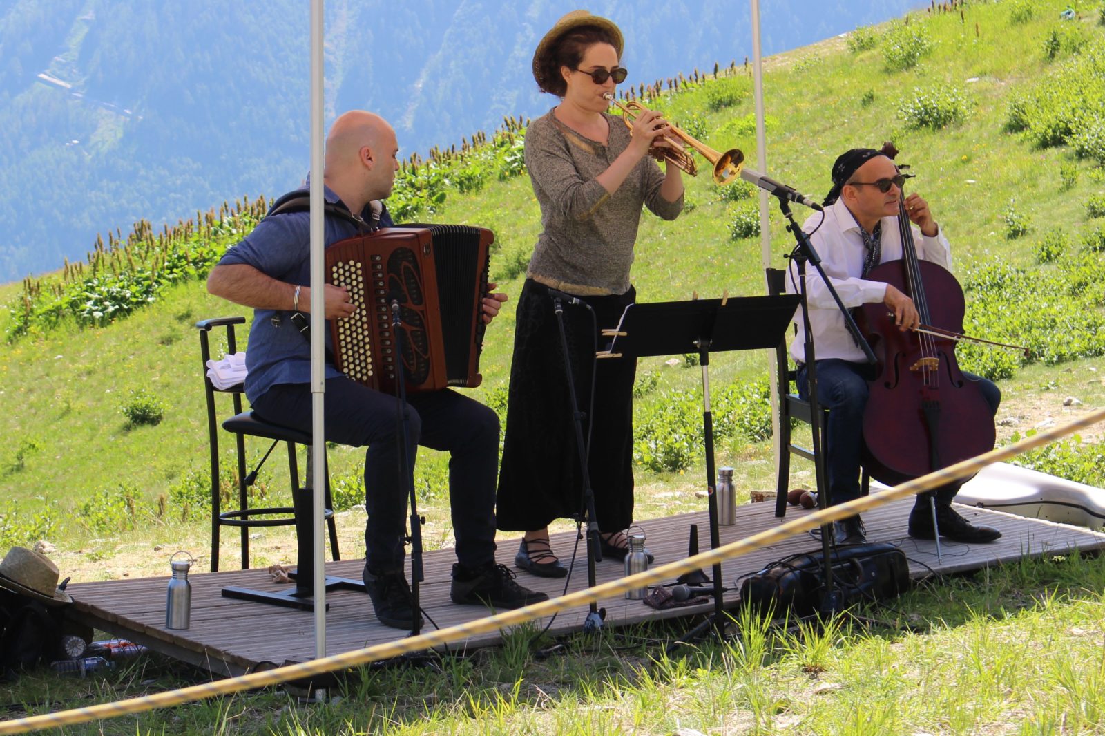 Cosmojazz Chamonix 2019 trio Gardel à Plan Praz