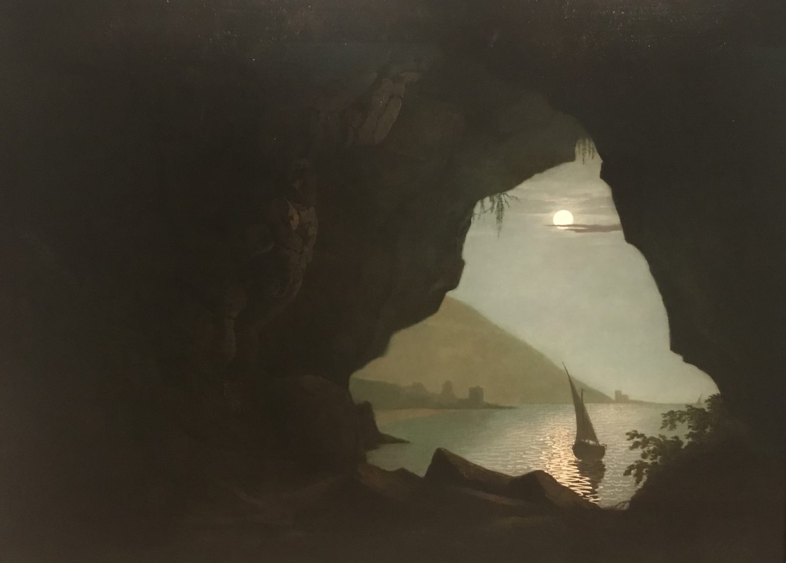 Joseph Wright of Derby grotte dans le golfe de Salerna