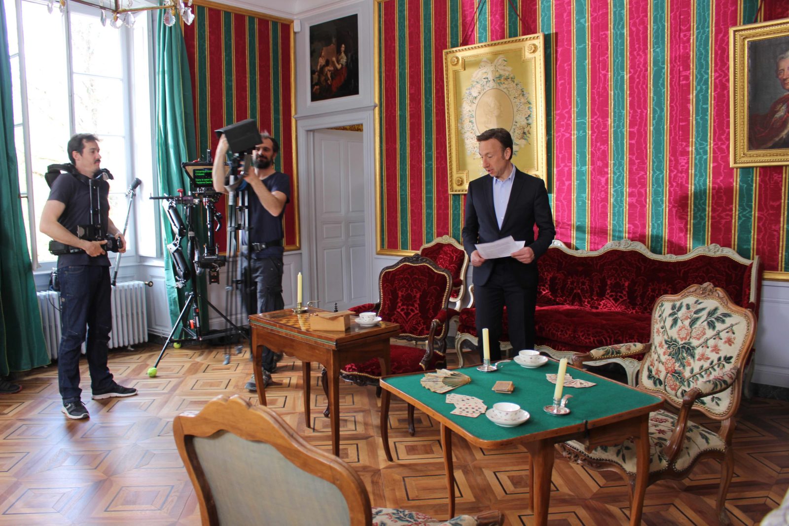 château de Ferney-Voltaire tournage avec Stéphane Bern