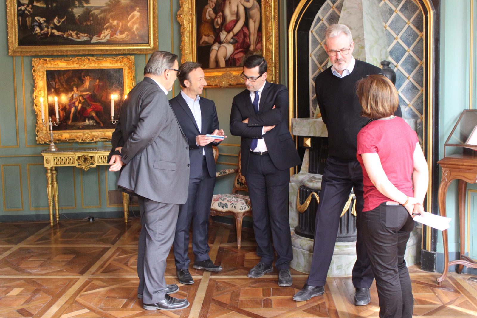 Stephane Bern, François-Xavier Verger, du CMN, Andrew Brown