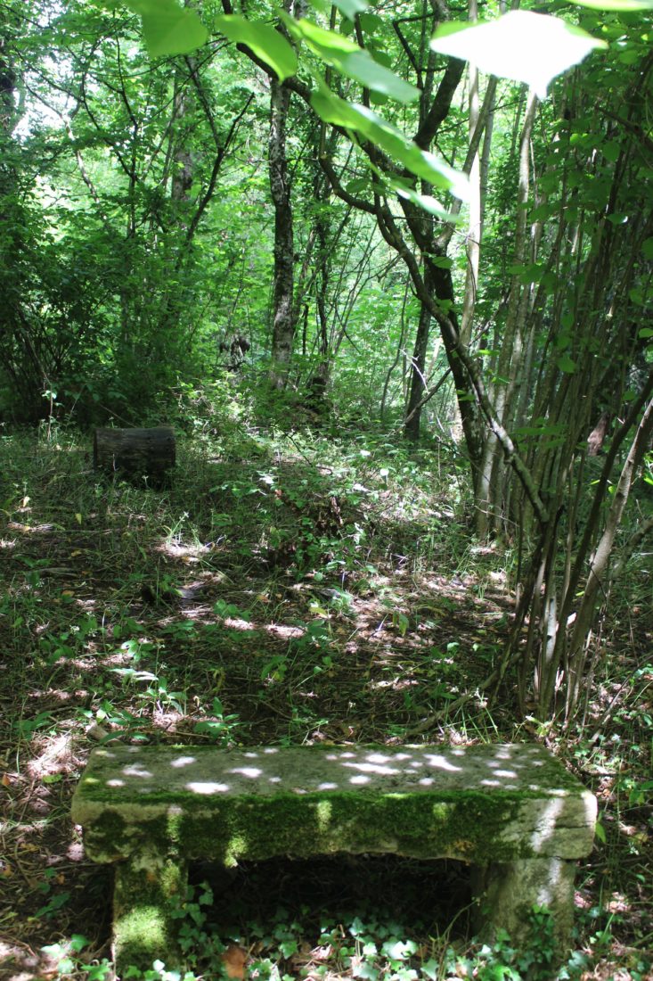 Monts-Boucons Besançon Colette banc de pierre