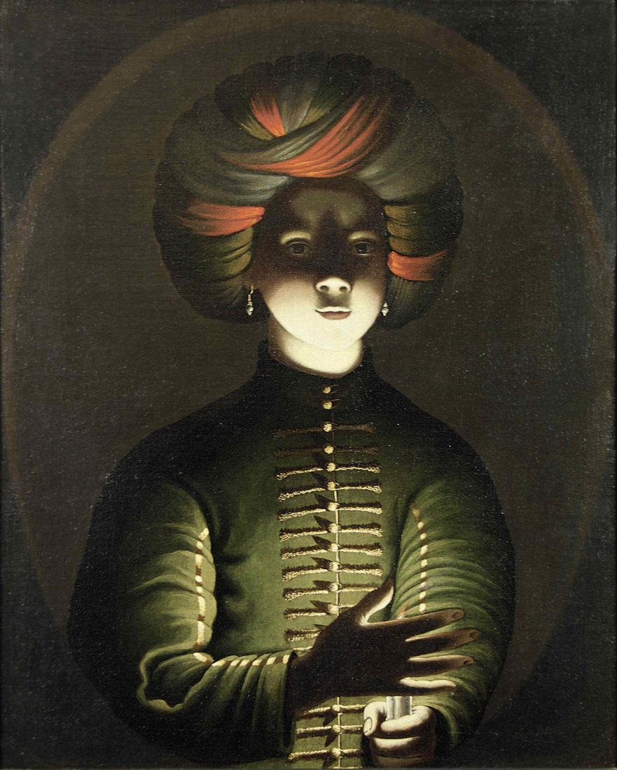  Wolfgang Heimbach Jeune fille au turban tenant une bougie