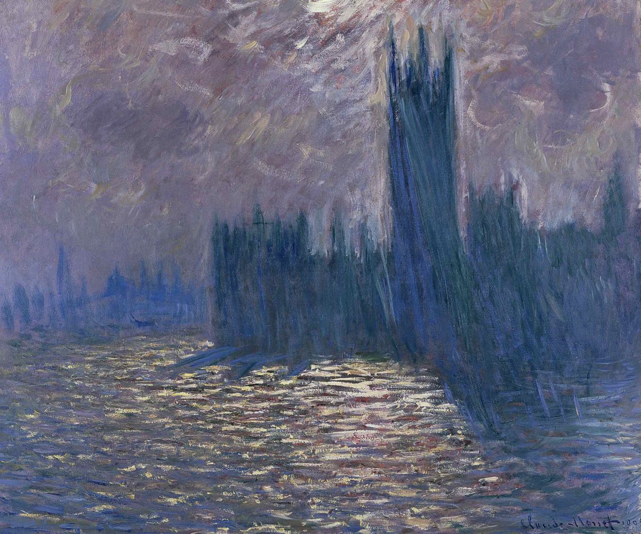  Claude Monet Londres, le Parlement, reflets sur la Tamise