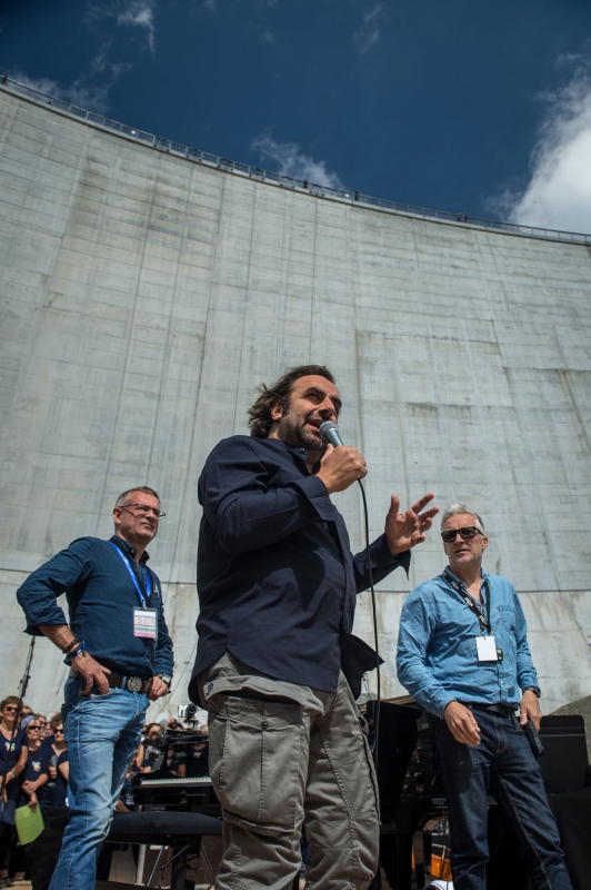 Cosmojazz Chamonix 2019 andré manoukian au barrage Emosson