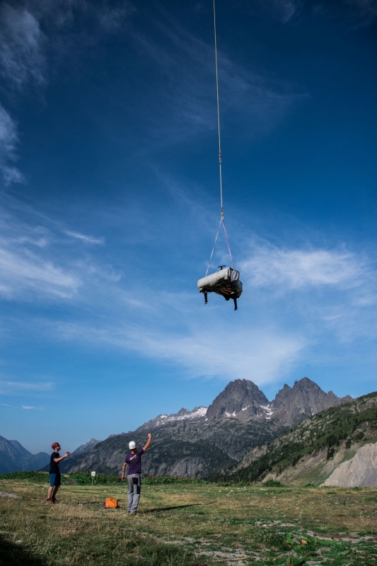 Cosmojazz Chamonix 2019 arrivée du piano