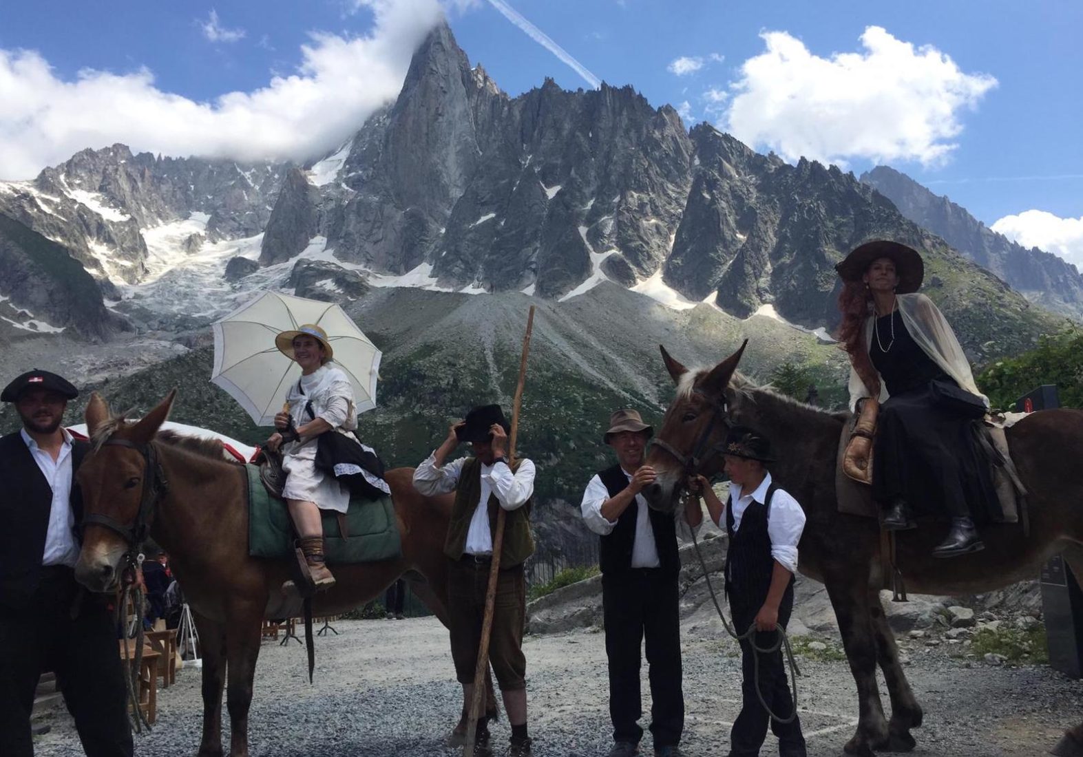 Chamonix fête mulets montenvers 110 ans