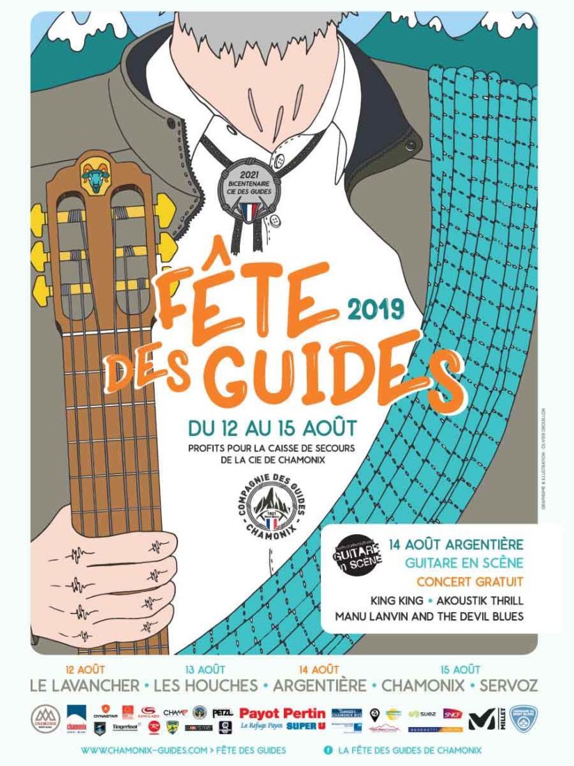 Chamonix affiche fête des guides 2019