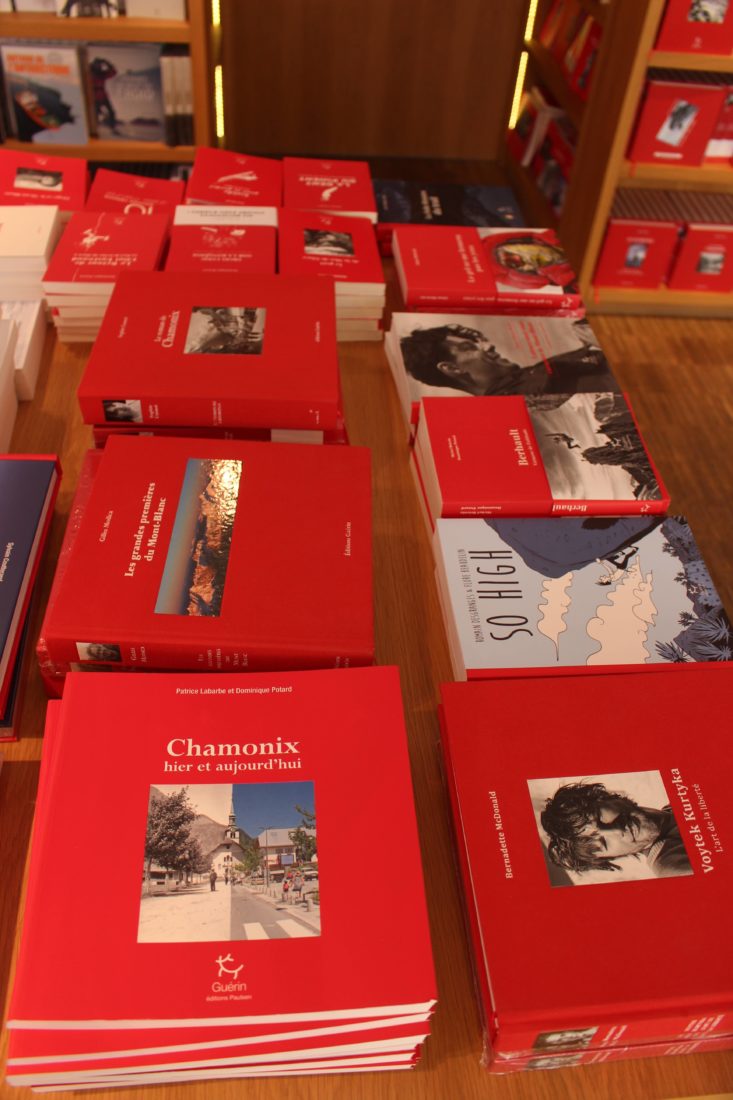 Chamonix Guérin table avec nouvelles parutions