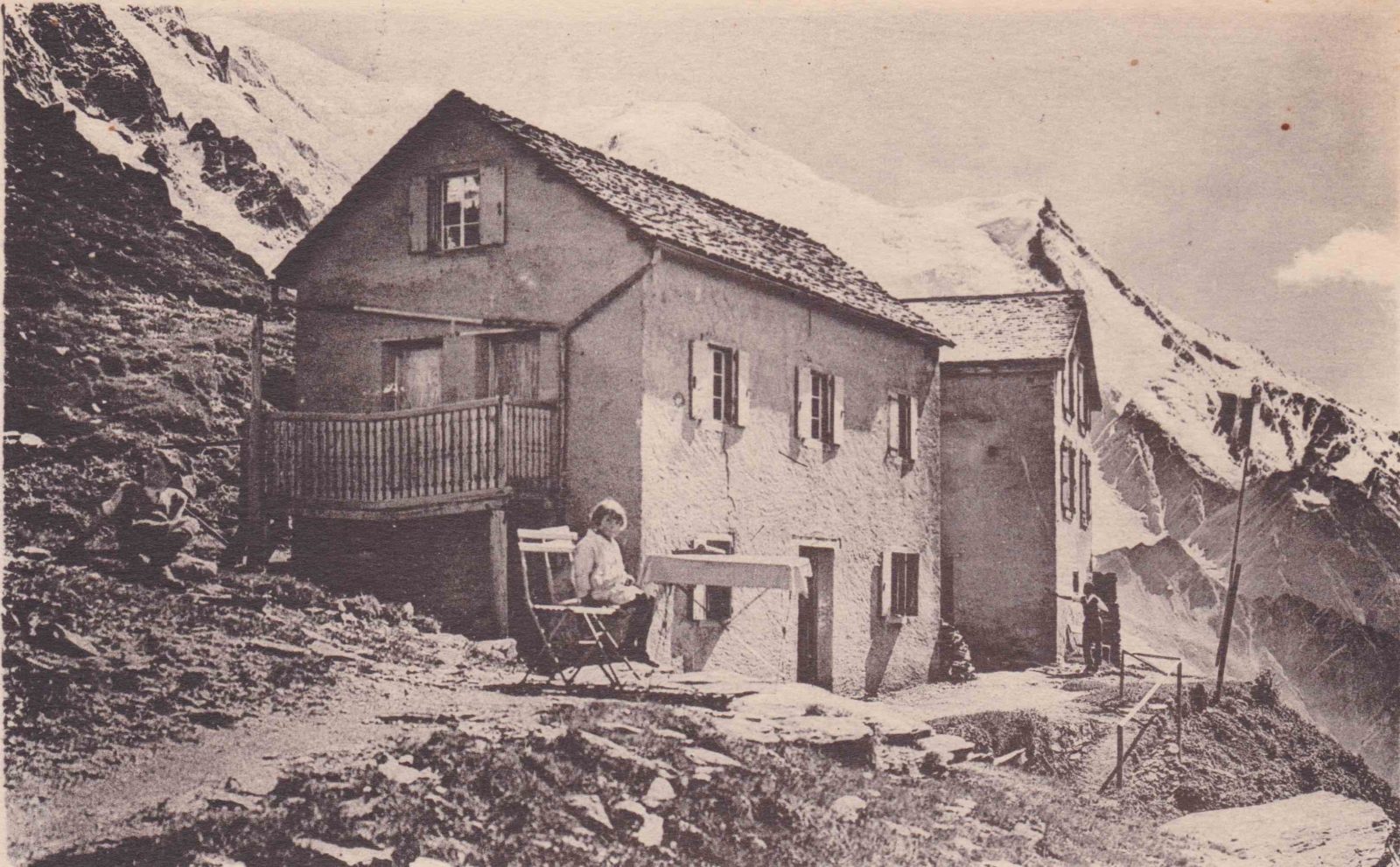 Refuge du Plan de l'Aiguille vue ancienne