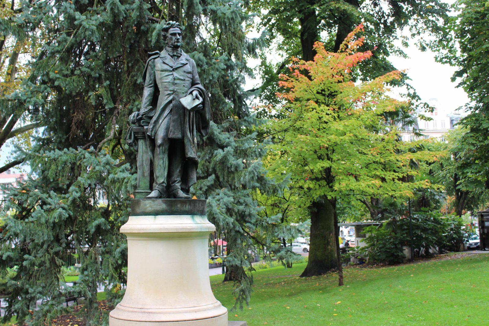 AIx-les-Bains statue de Lamartine 