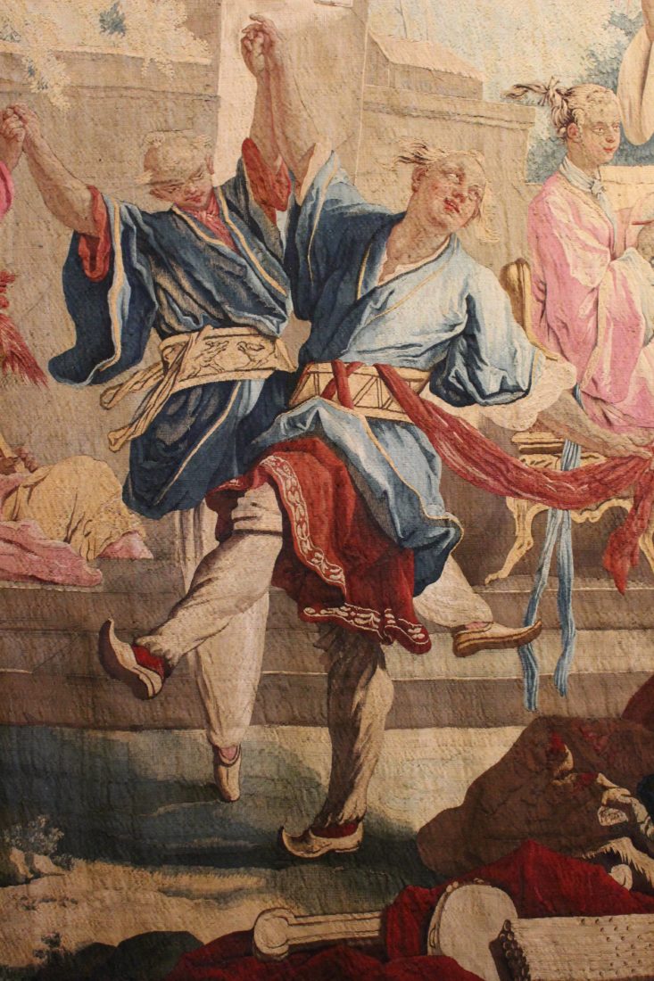 tapisserie La danse choînoise - Boucher - détail