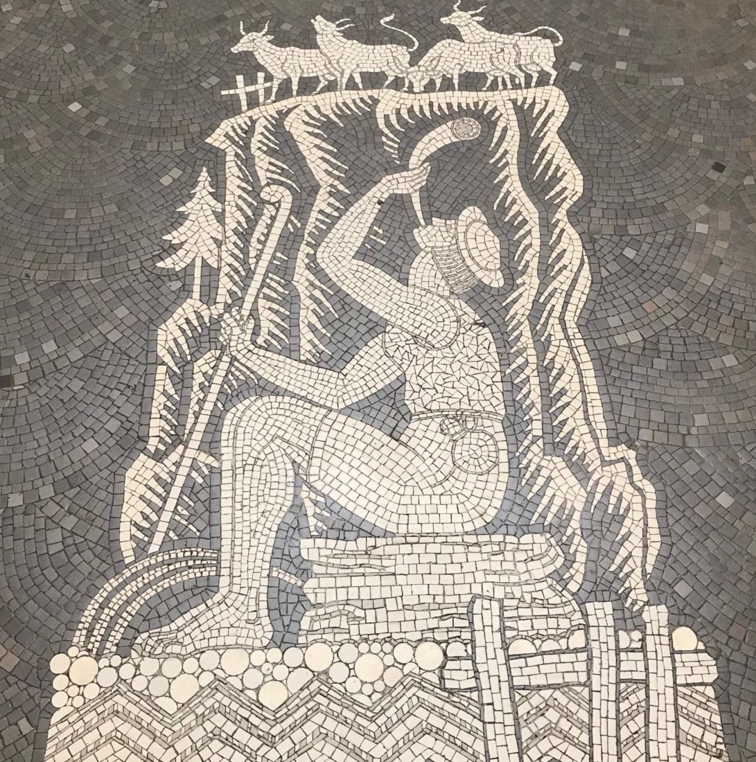 Mosaique des thermes d'Aix-les-Bains