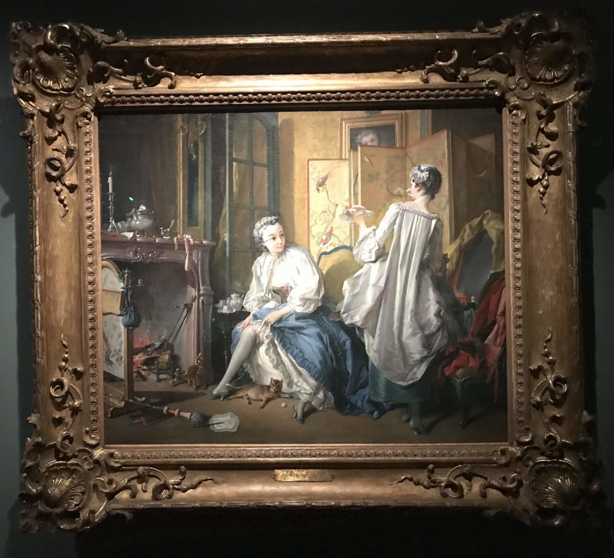 La Toilette ou Femme nouant sa jarretière F. Boucher 