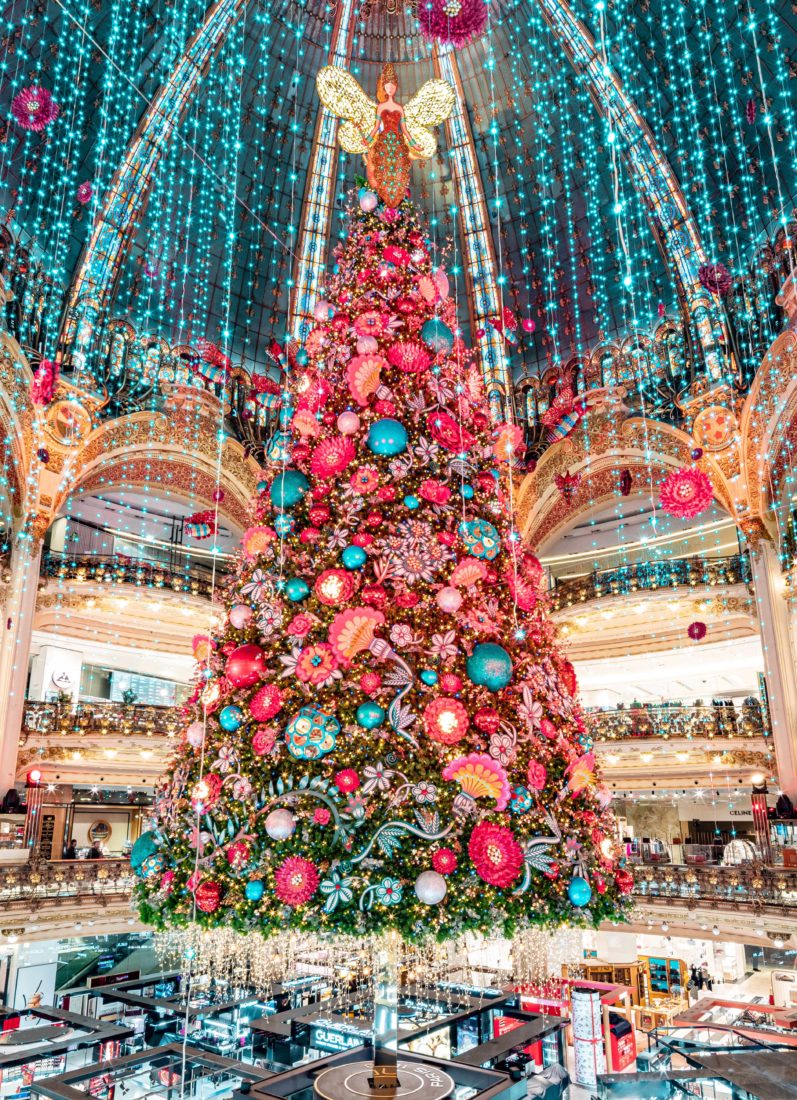 Galeries Lafayette Paris Haussmann le grand sapin Noel 2019