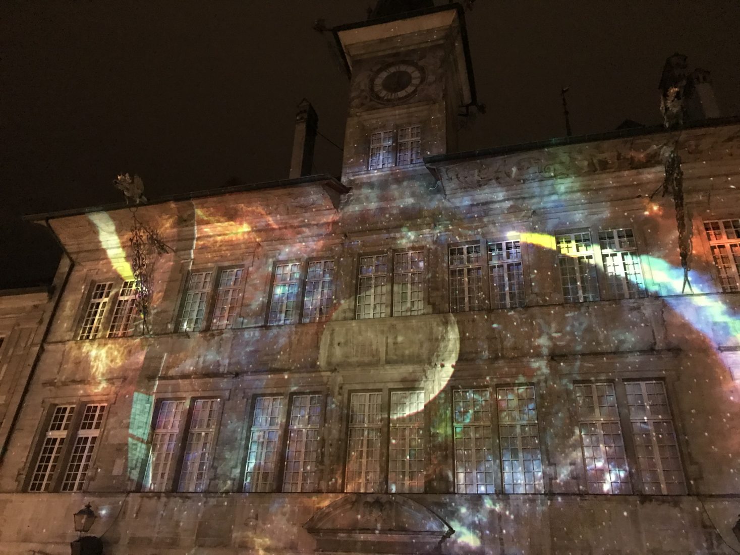 Lausanne ~ Place de la Palud hôtel de ville illuminé 2019