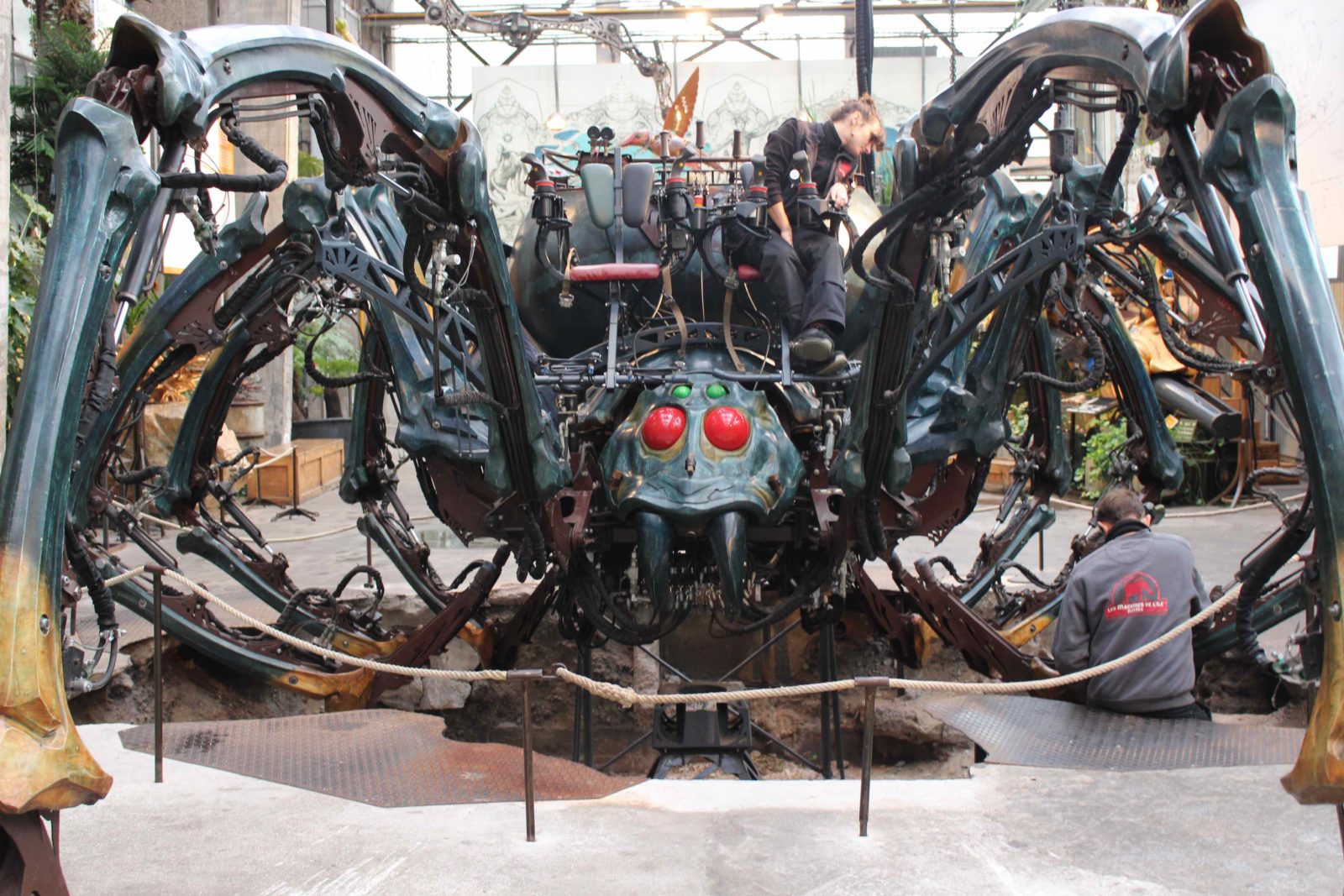 Nantes : la galerie des Machines de l'Île l'Araignée géante