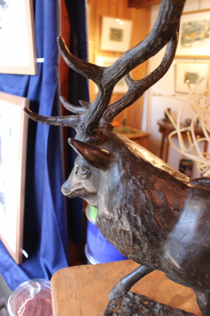 Galerie de la Tine, Troistorrents - Robert Hainard bronze cerf