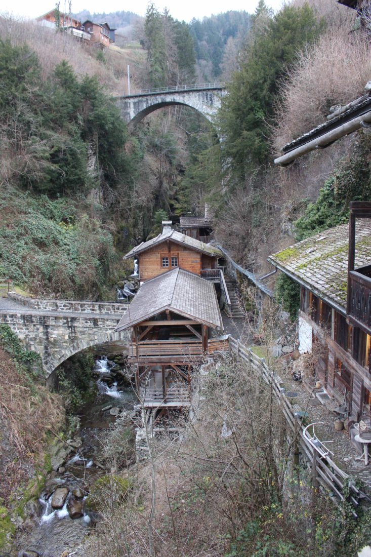 Galerie de la Tine, Troistorrents - le moulin