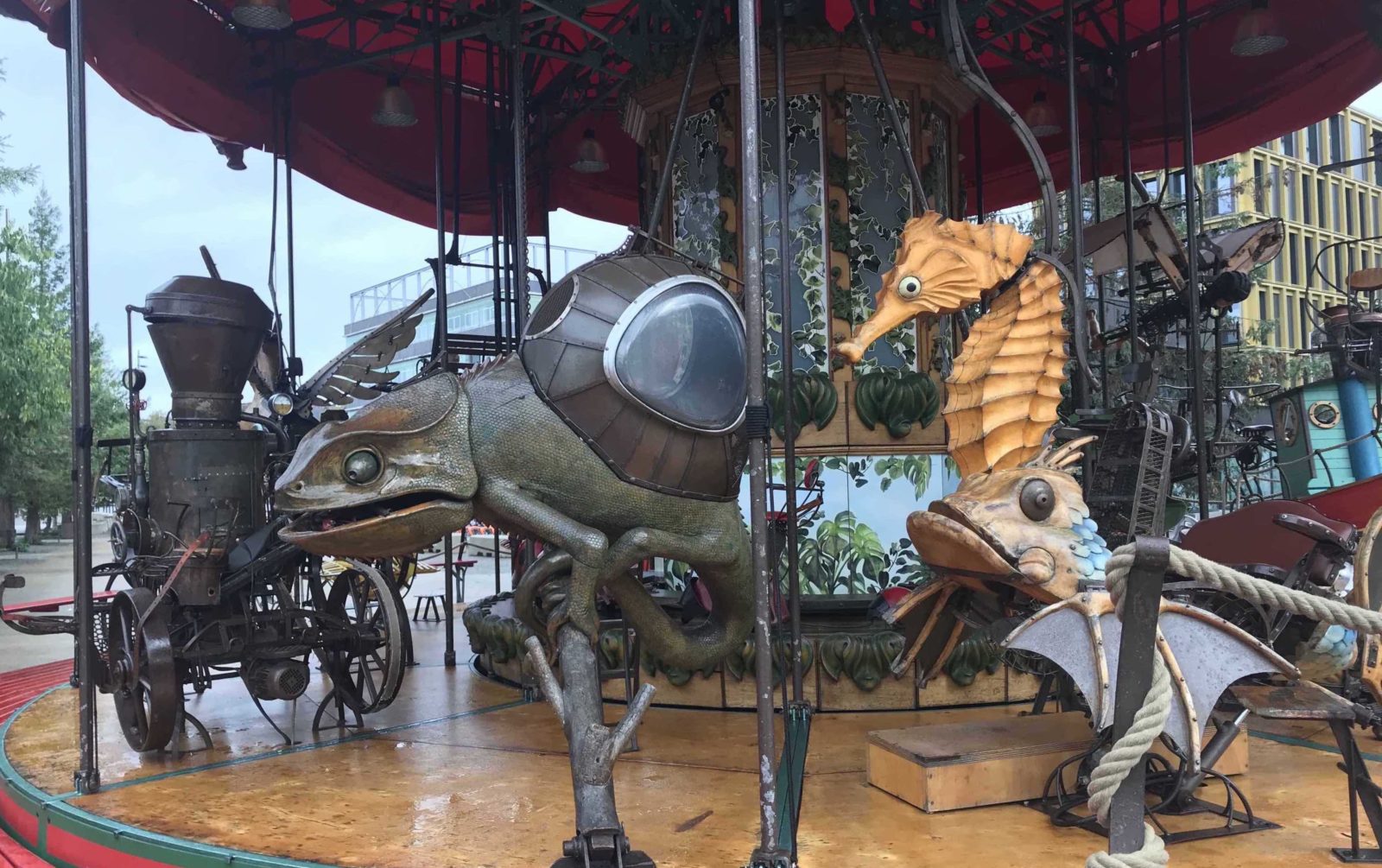Nantes : les Machines de l'Île éléments du petit manège 