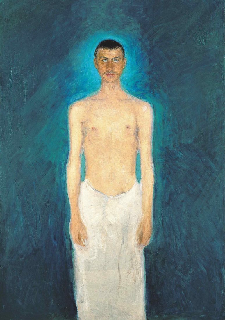 Richard Gerstl (1883-1908). Autoportrait torse nu, 