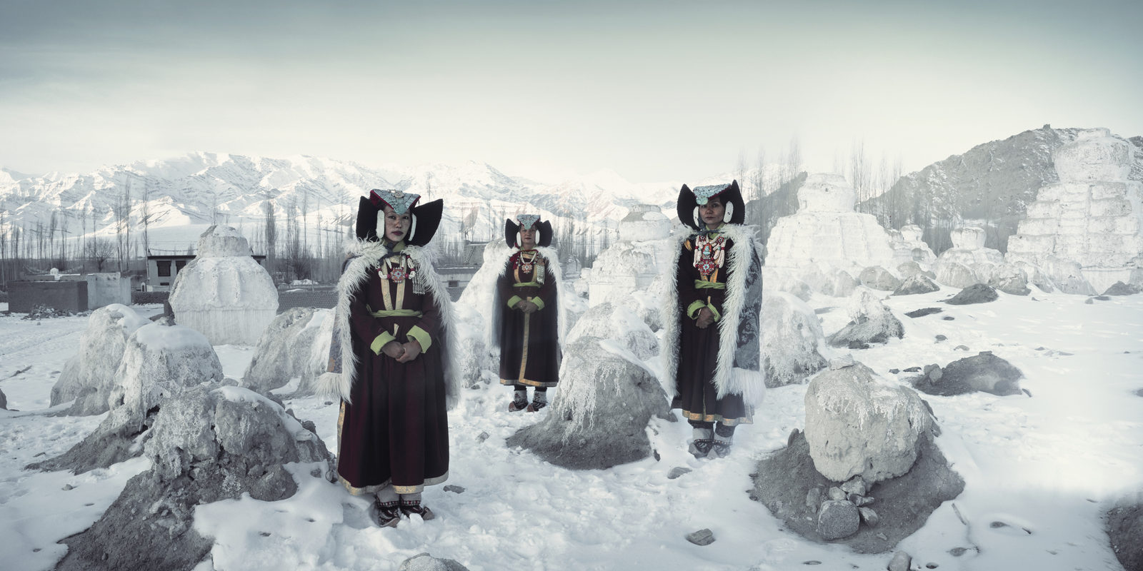 Perak Ladies | Thikse Monastery, Ladakh | India, 2012