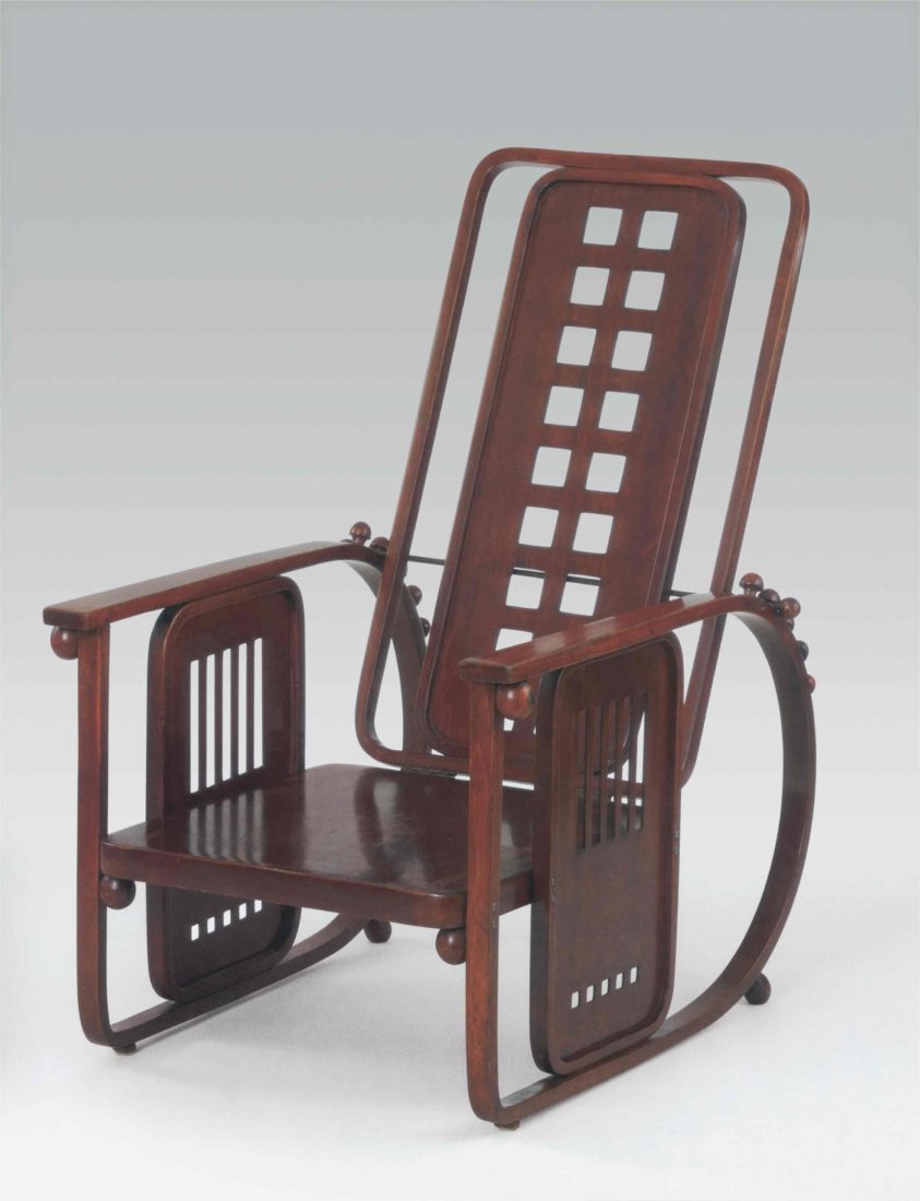 Josef Hoffmann. Fauteuil à dossier inclinable dit « Sitzmaschine »