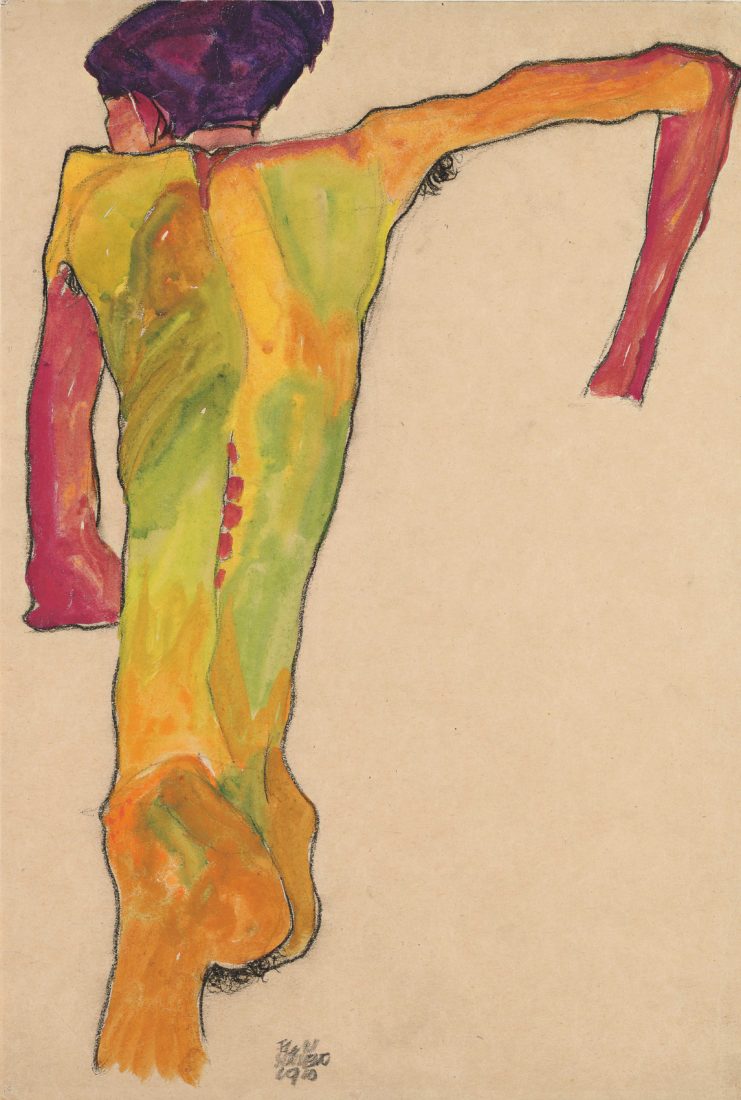 Egon Schiele (1890-1918). Nu de dos