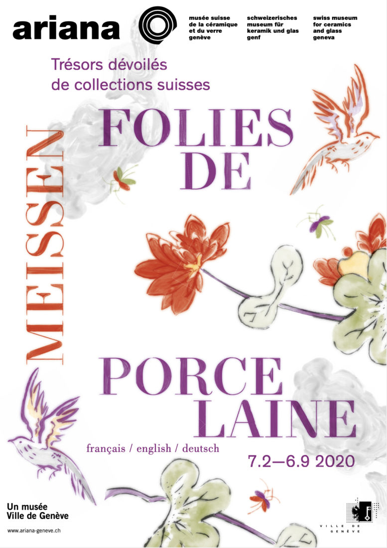 Ariana Genève- Meissen Affiche Folies de porcelaine