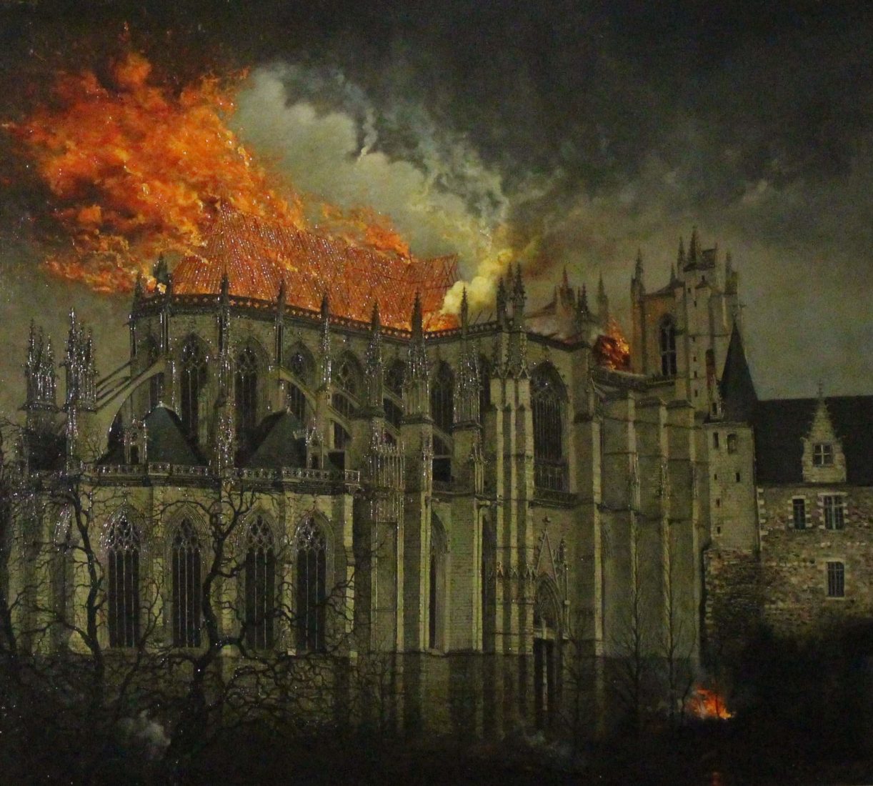  Nantes Cathédrale St Pierre-et-Saint-Paul peinture incendie