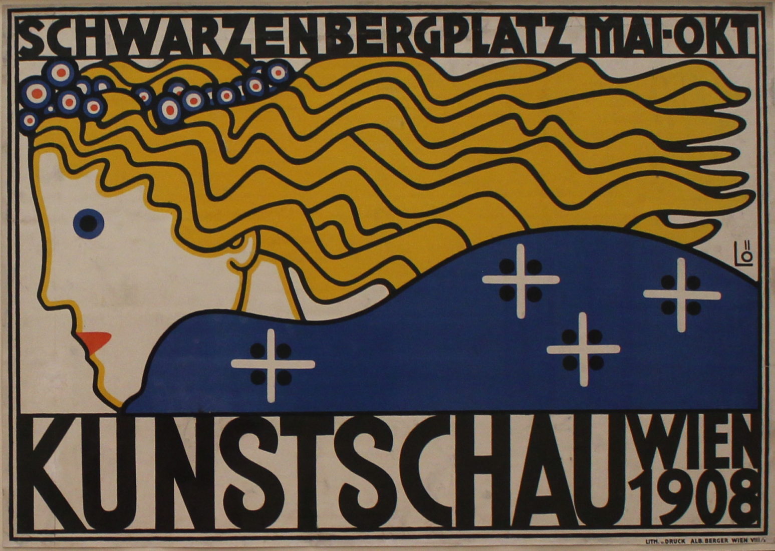  Bertold Löffler. Affiche pour la Kunstschau,1908