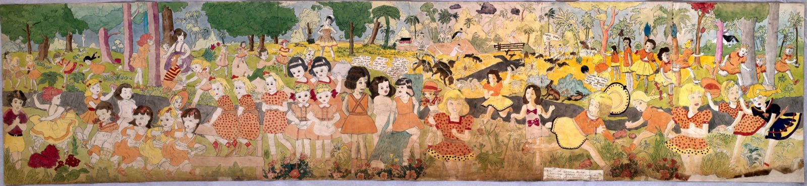 Henry Darger, 216 At Jennie Richee. Then are chased for long distance ...