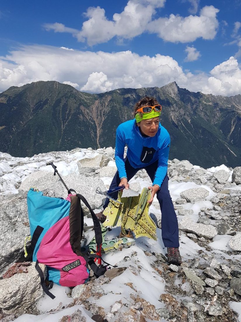 Josée de Vérité sur le glacier Bossons