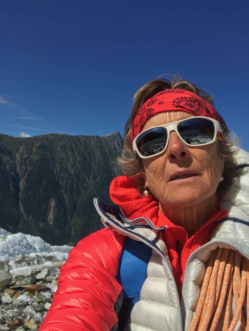 Josée de Vérité sur le glacier des Bossons