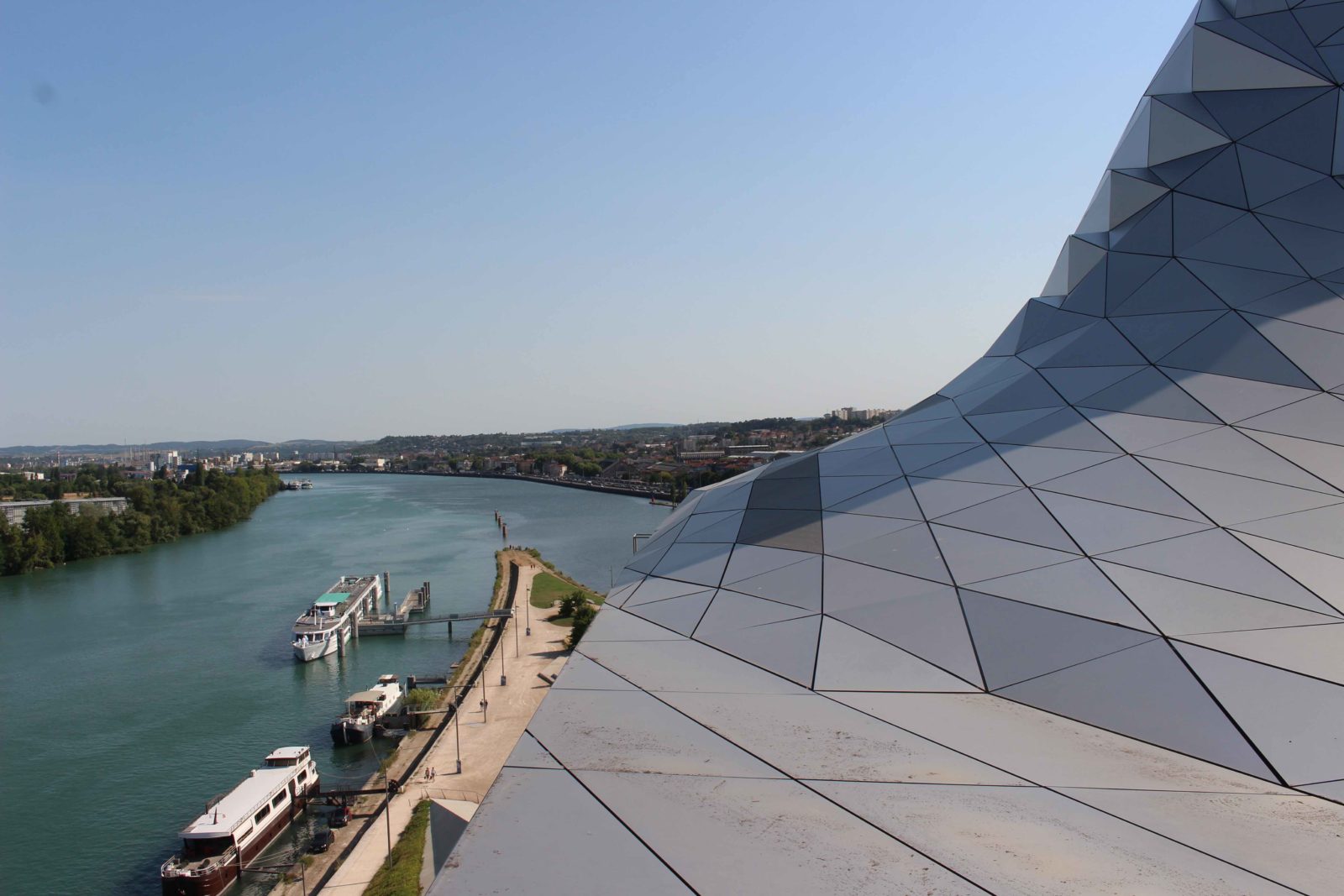 Musée Confluences Lyon Vue d'en haut