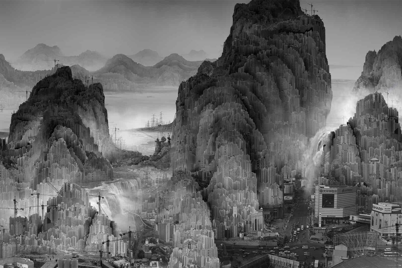 Yang Yongliang (né 1980), Phantom Landscape