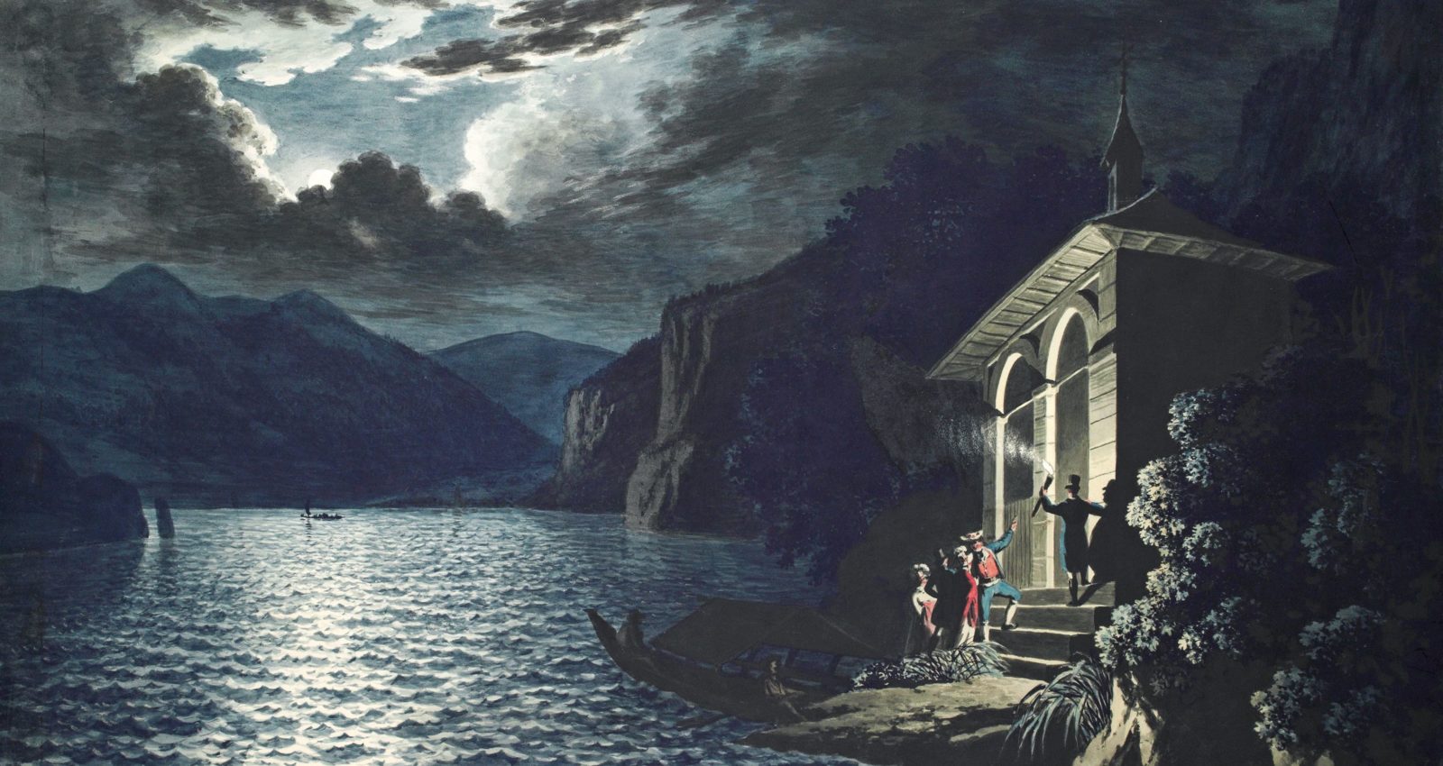 Kunsthaus Zurich ranz Niklaus König. La chapelle de Guillaume tell au bord du lac des Quatre-cantons