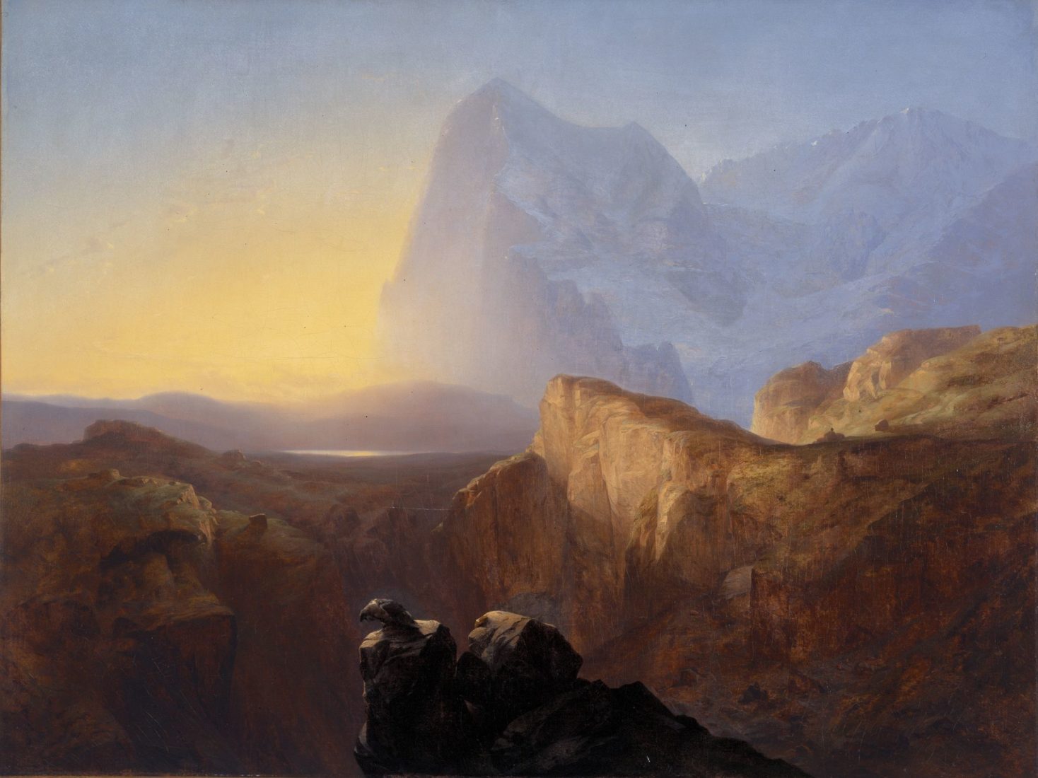 Kunsthaus Zurich Calame, Le Grand Eiger au soleil levant