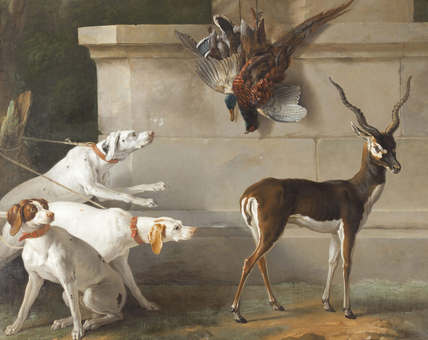 Trois chiens devant une antilope
Jean-Baptiste Oudry