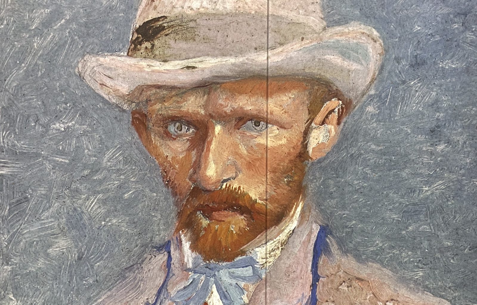 Van Gogh  Alive autoportrait avec chapeau de feutre gris