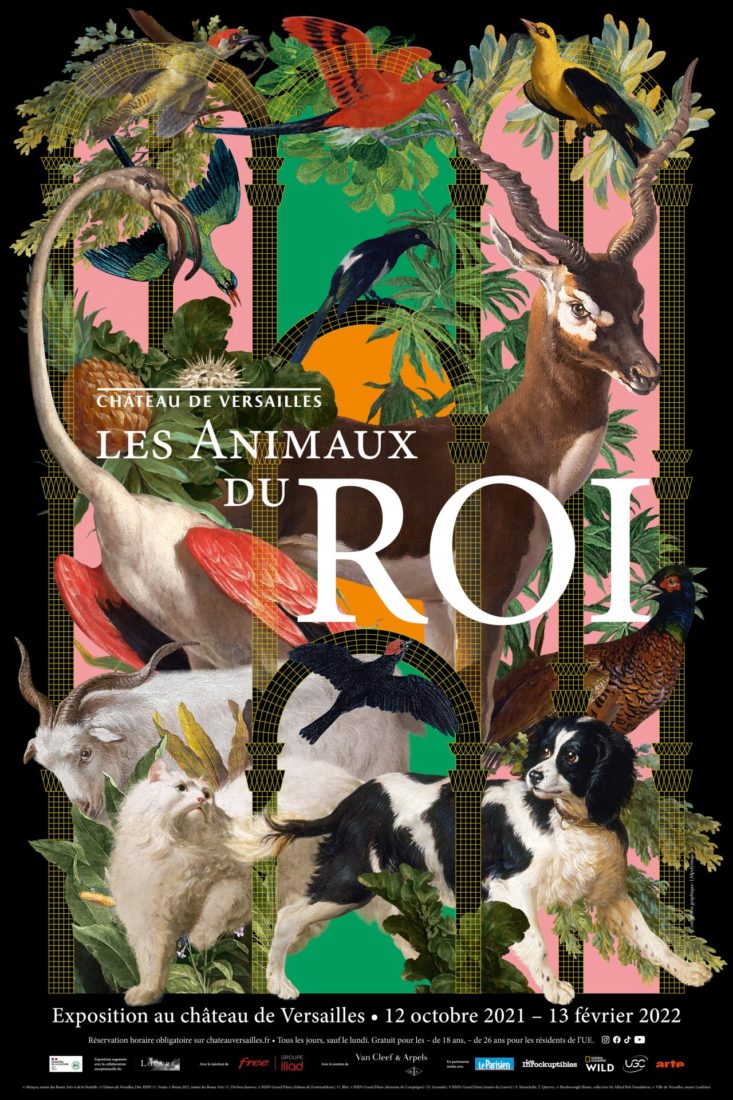 Affiche exposition Les animaux du Roi