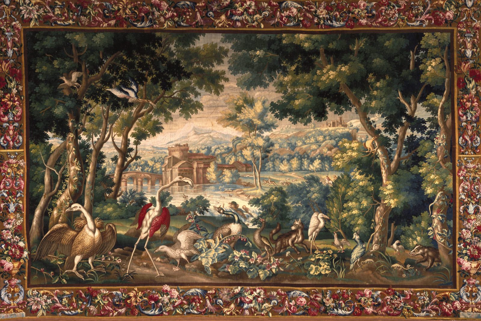  Verdure au vautour et flamant rose, Ménagerie de Versailles