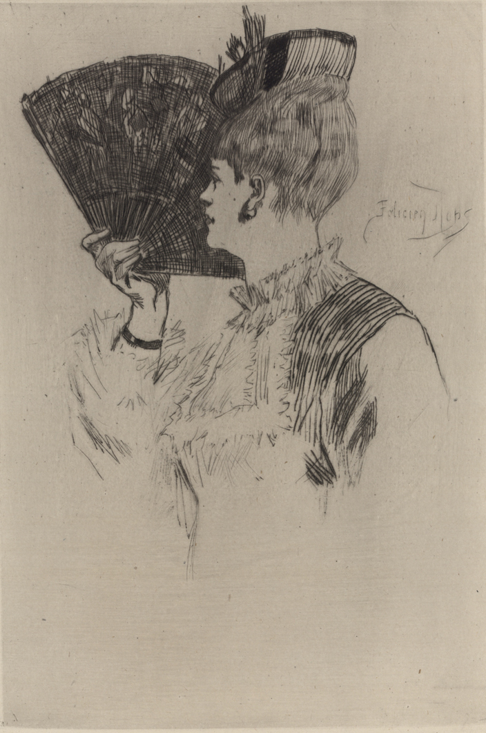 Félicien Rops, Parisine, 1875 