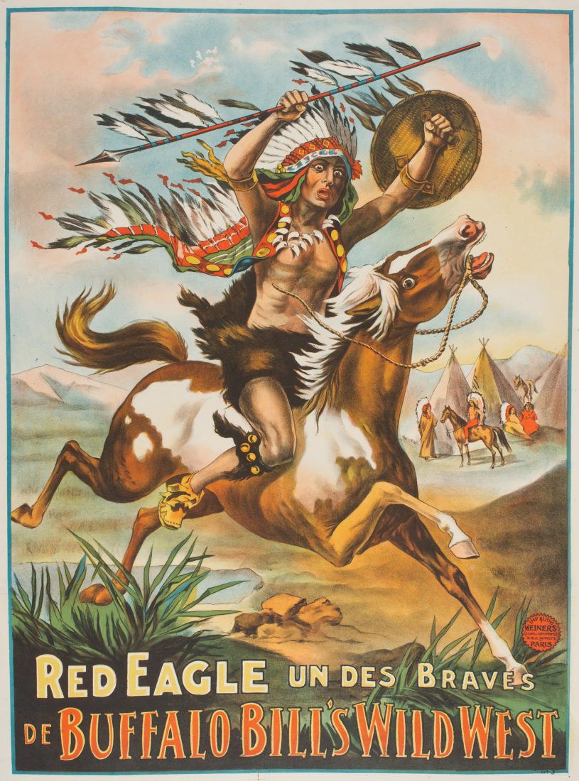Sur la piste des Sioux Affiche Red Eagle