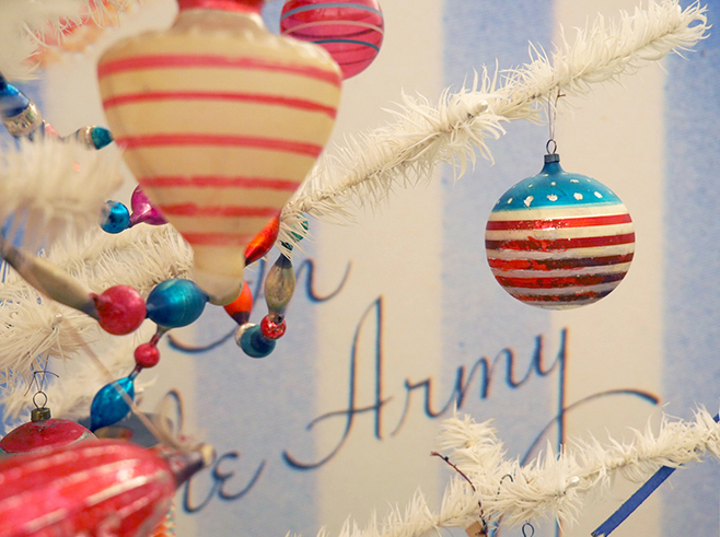 Décorations aux couleurs des Etats-Unis Gruyères