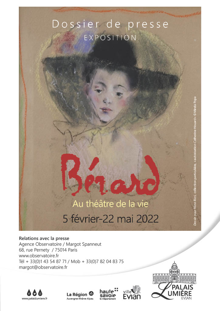 Affiche b<érard à Evian Dessin pour Nina Rica,