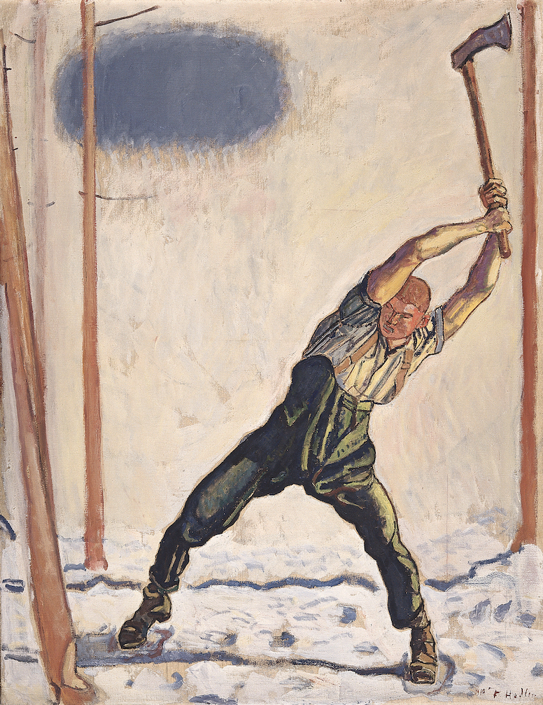 Le bûcheron de Ferdinand Hodler 