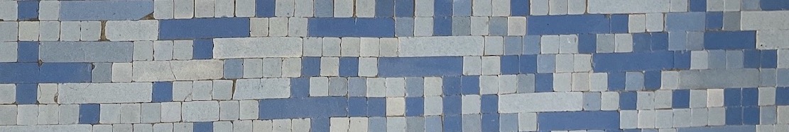 Détail des mosaïques de la piscine St Georges Rennes 