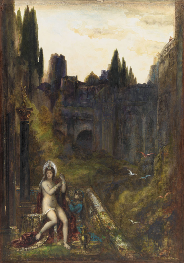 Gustave Moreau (1826-1898).  Bethsabée  